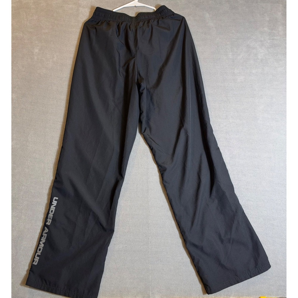 Under Armour Mens Loose Fit Mesh Lined Track Pants Black Medium